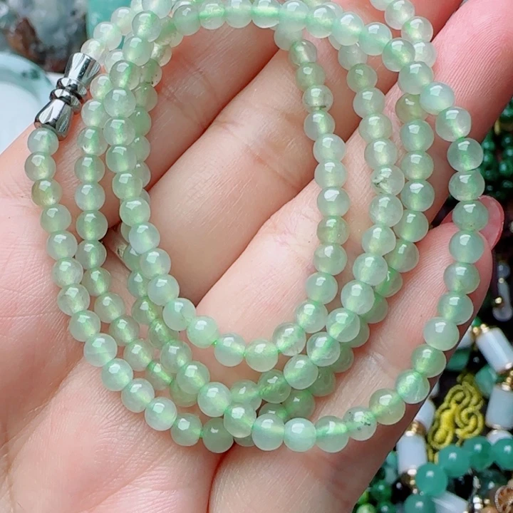 吉***意颈饰未镶嵌翡翠天然A货