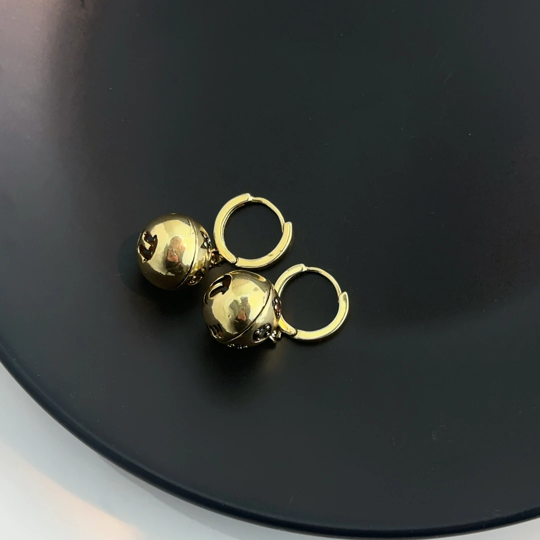 铜合金耳饰 【小众欧美个性经典黄色ins精致素款】Z238