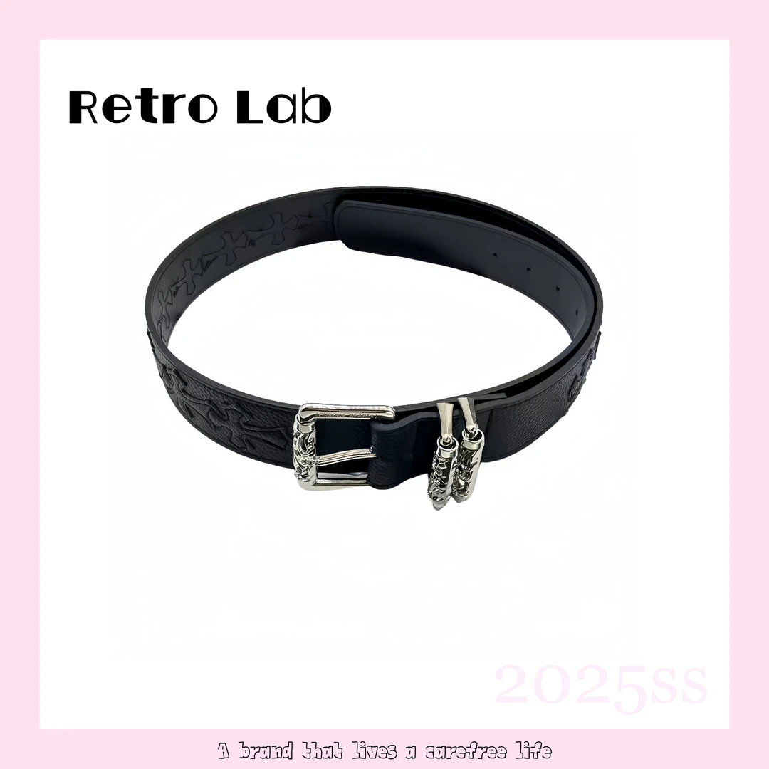 Retro Lab |CH 25SS刺绣十字架藤蔓腰带