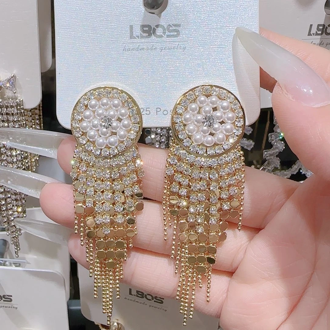 锆石铜合金925银耳环