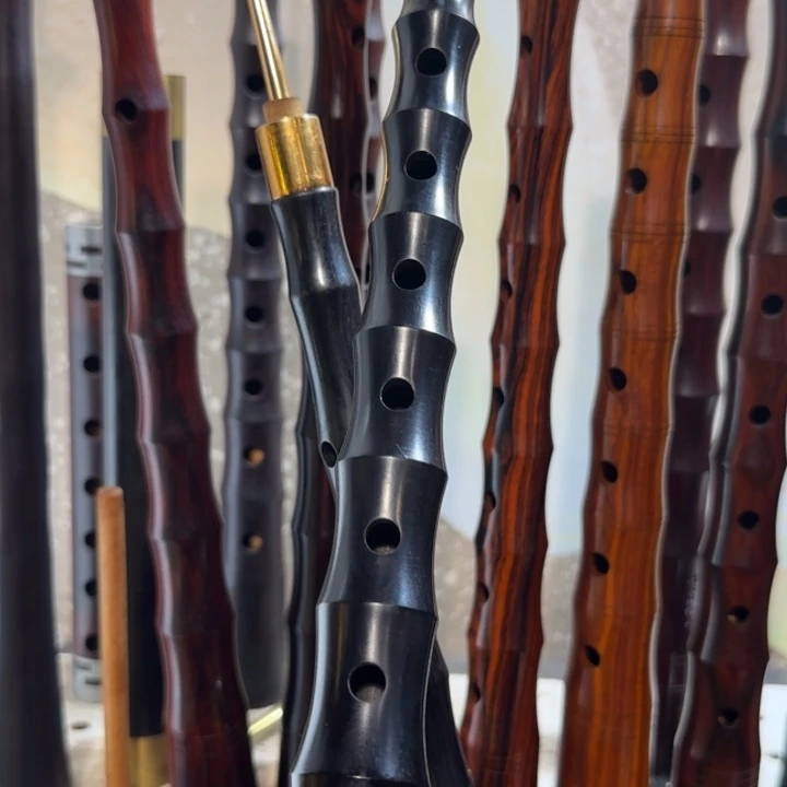 黑檀木28.2唢呐杆子一只