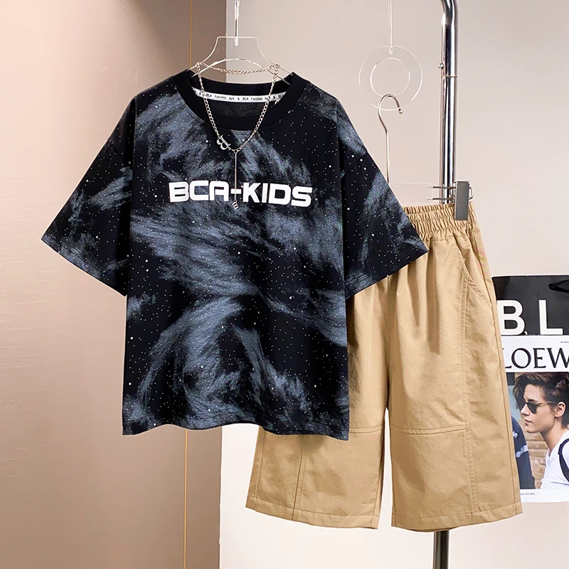 BCA 【字母】中大童青少年休闲穿搭 夏款套装DF-套装2192
