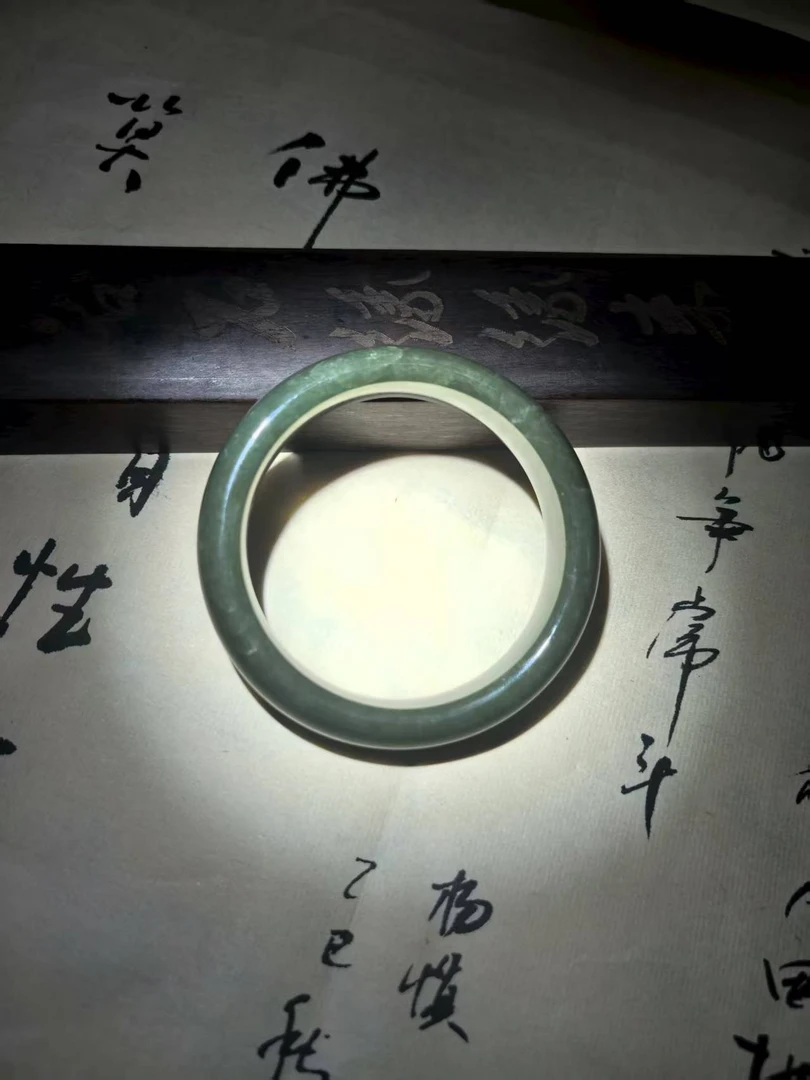 和田帝王绿手镯ys0006