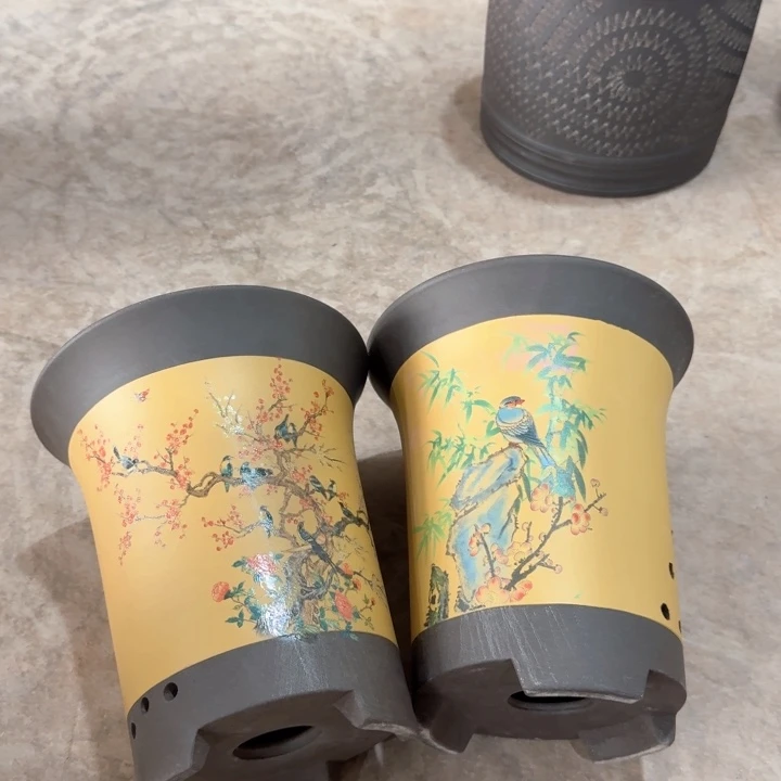 紫砂紫砂花盆口径19/22