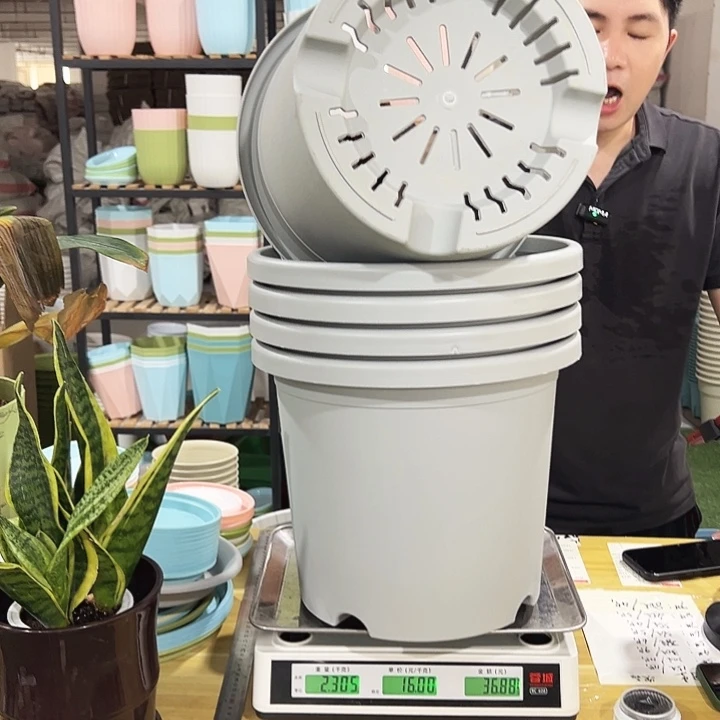 微瑕四季6号口32高28灰色5个无托