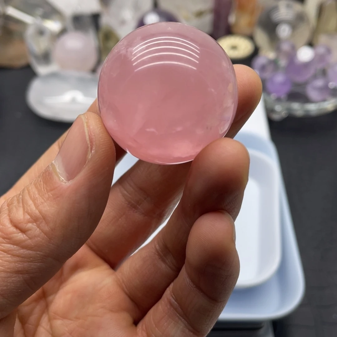 水晶85未镶嵌粉水晶