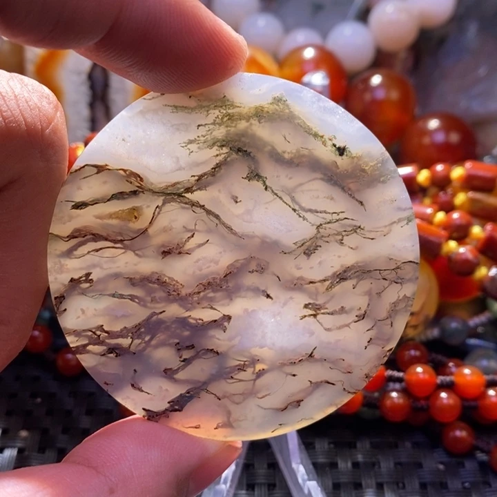 【闪购商品】玛瑙/玉髓颈饰未镶嵌桃***?