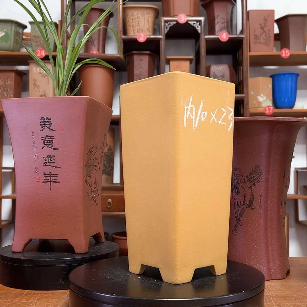 花盆紫砂周之夏精品紫砂花盆