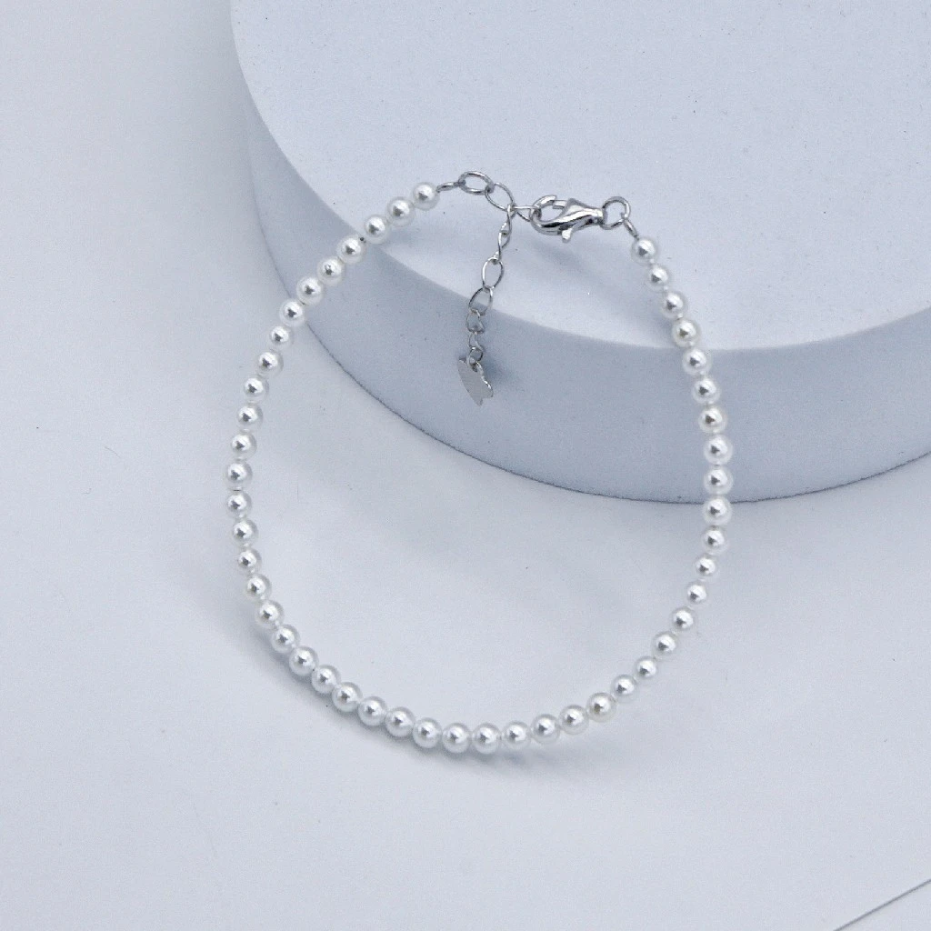 【七七】3-4mm小米珠手链百搭叠戴精致 贝珠