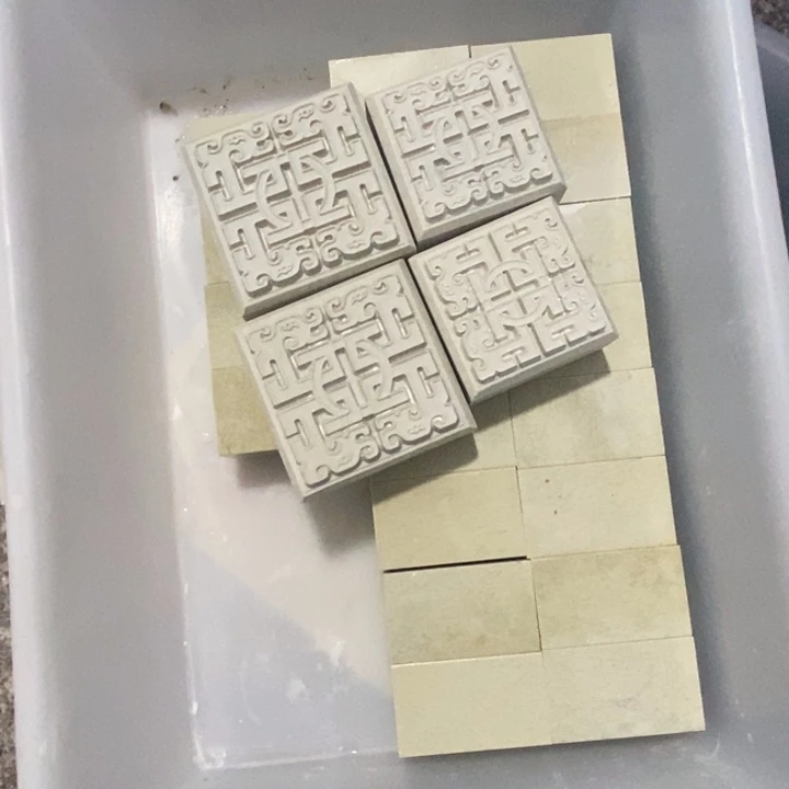 青田石錐***青新矿印石663和553的博古各俩