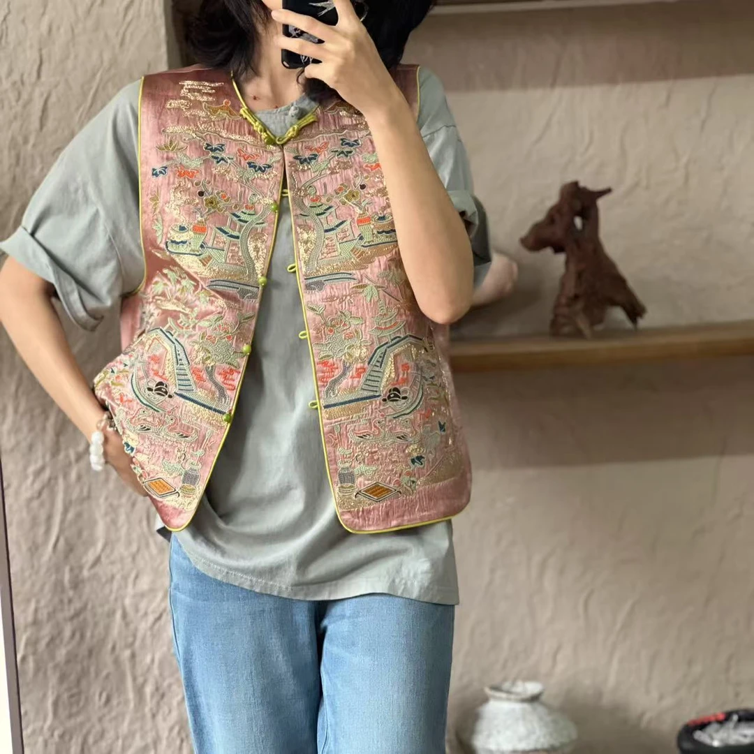 新中式刺绣马甲（小桥人家）907