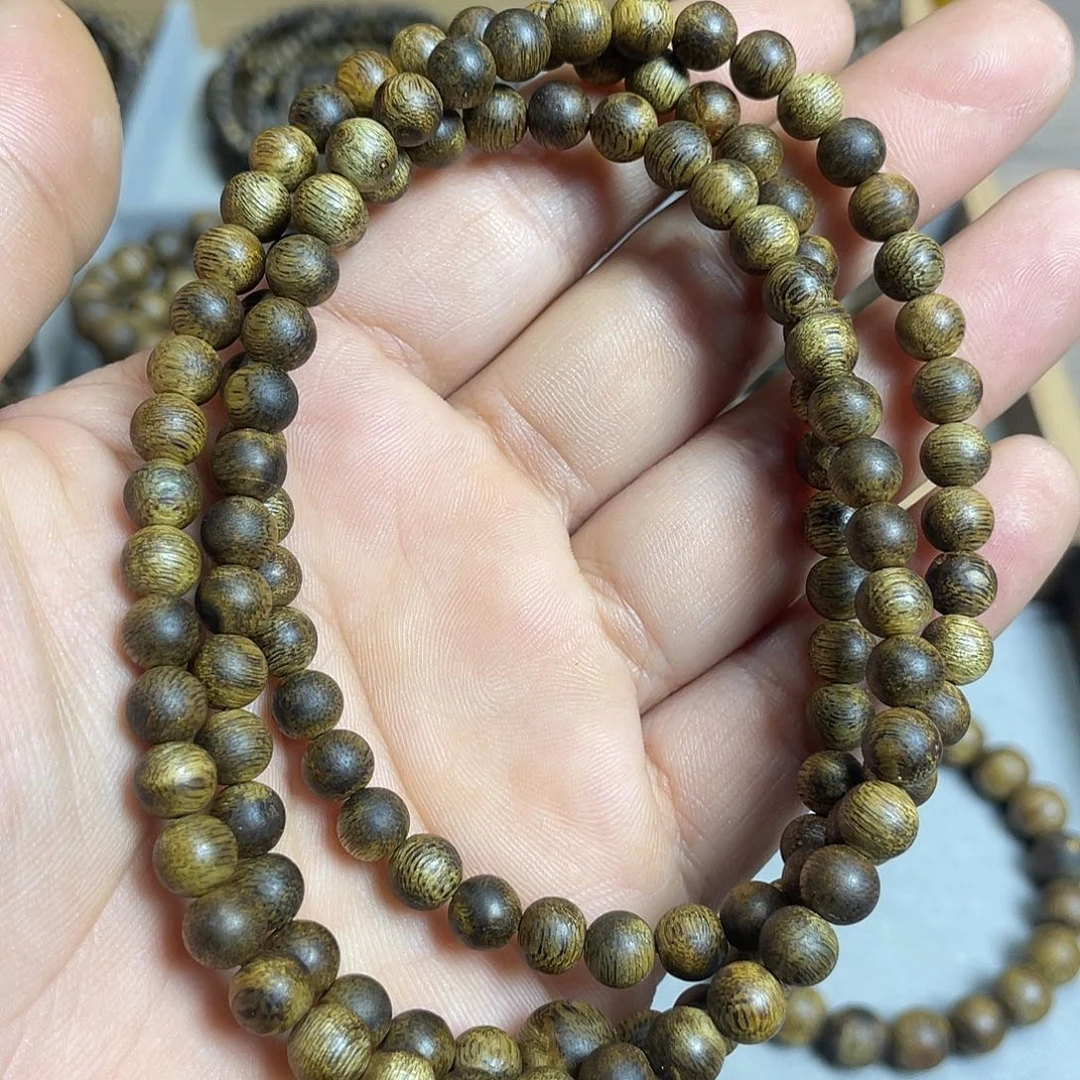 沉香沉香碎屑奇楠沉香多圈6毫米花香韵