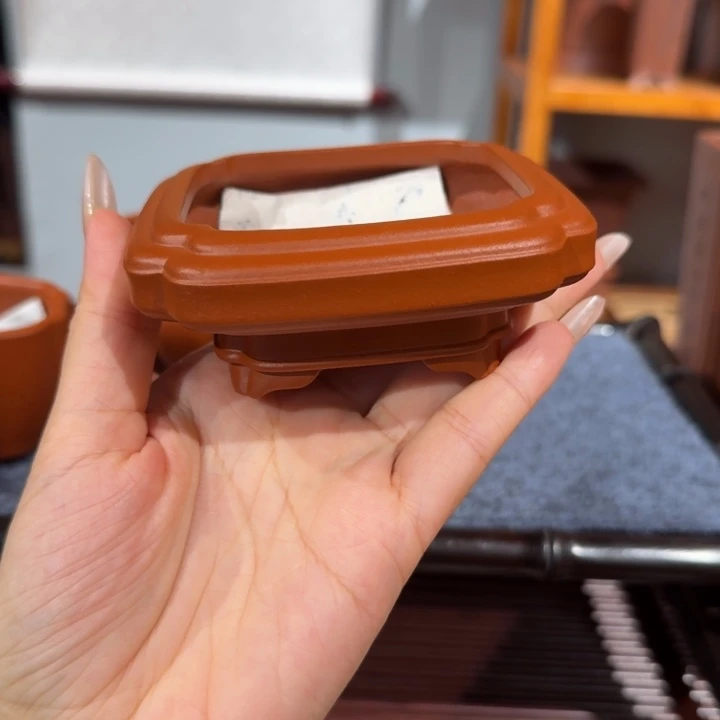 景***仁紫砂花盆全手工制作