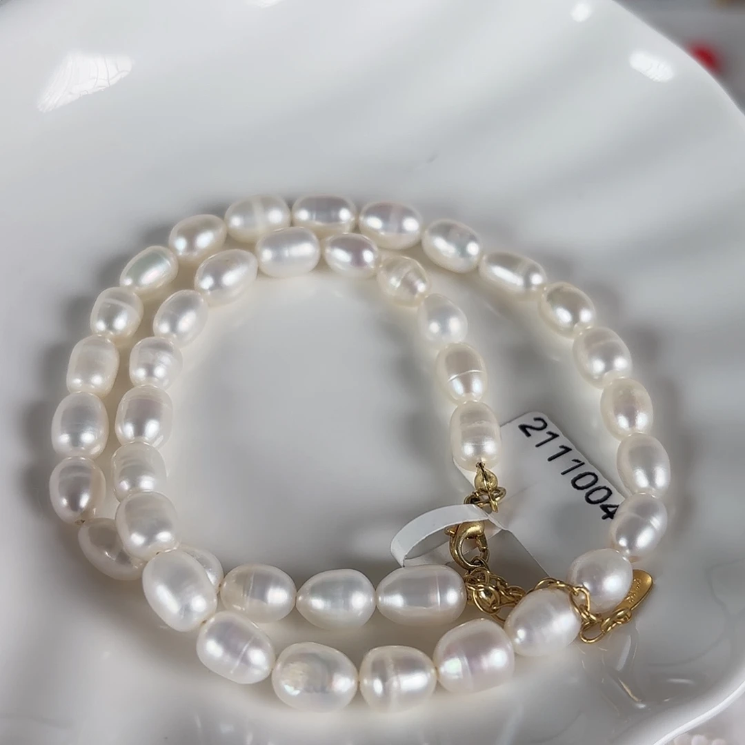 银S925镶嵌手绳淡水珍珠