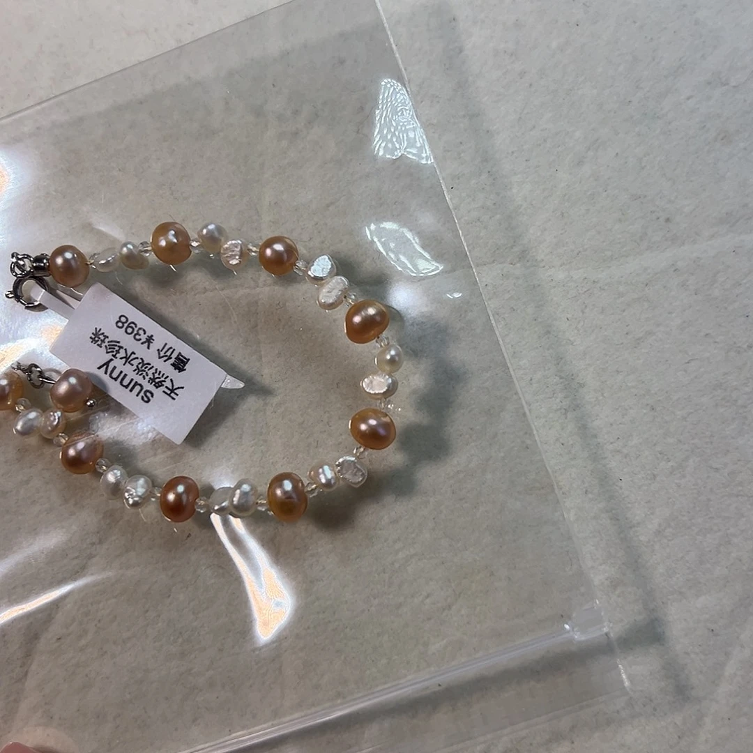 银S925镶嵌天然淡水珍珠设计款淡水珍珠