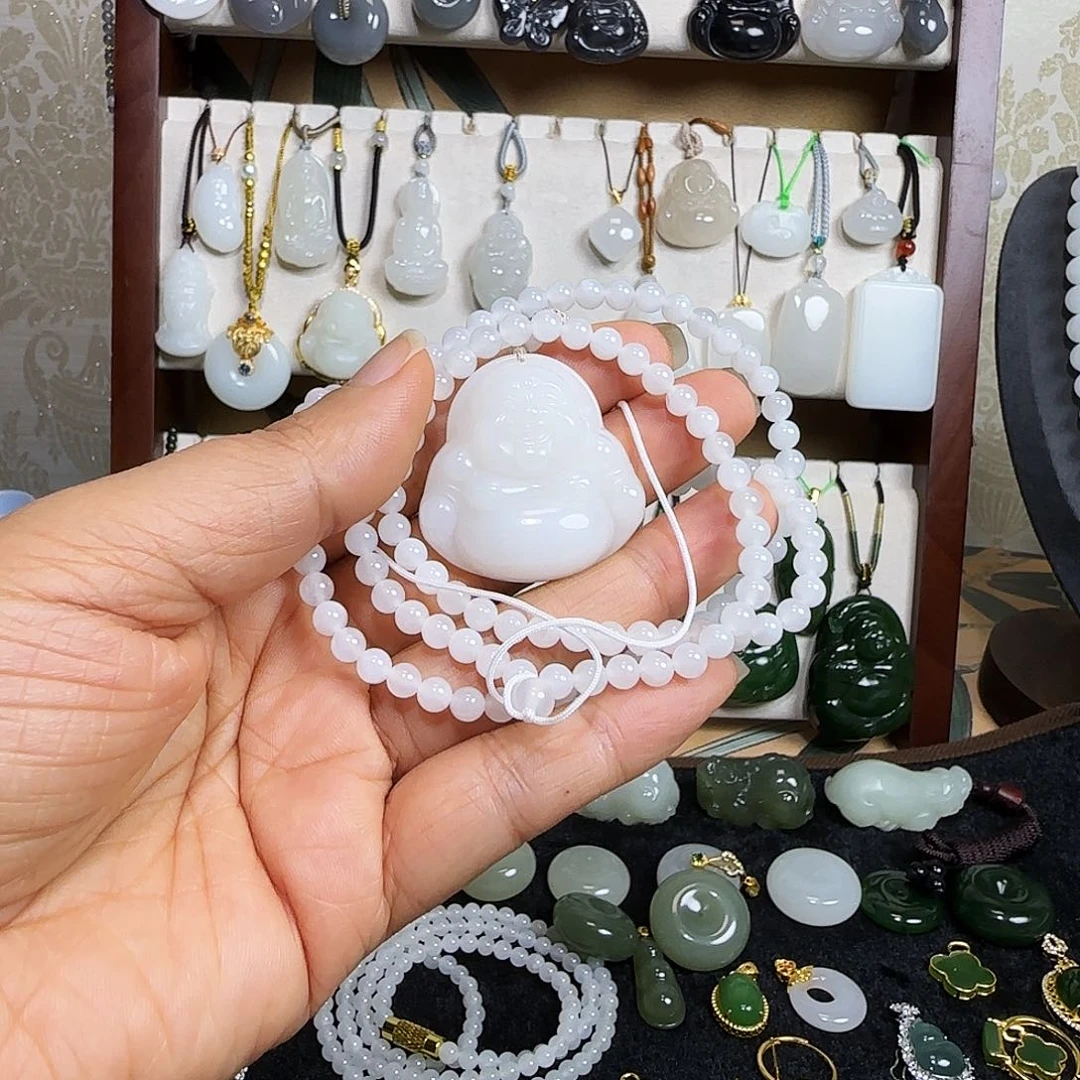 和田玉未镶嵌颈饰