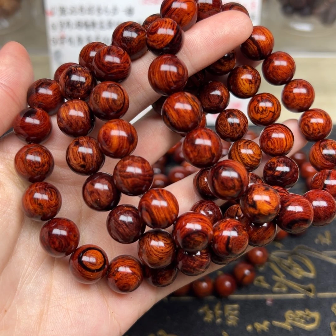 木红降12圆珠满油单圈（瑕疵）