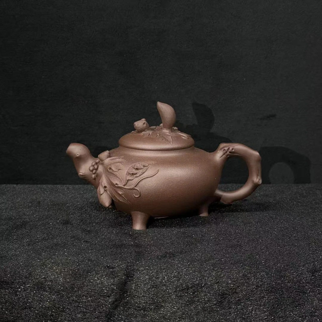 63/H103055/薛锋/紫砂壶田园情趣/汉棠紫泥