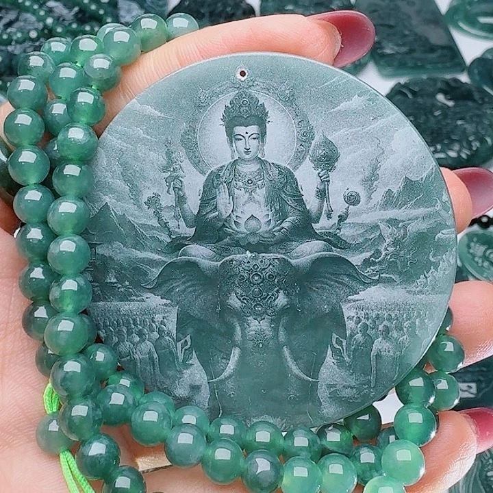 颈饰未镶嵌翡翠多样性发其一