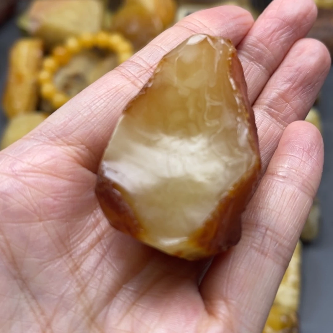 【闪购商品】未镶嵌定制琥珀天然琥珀蜜蜡原石定制