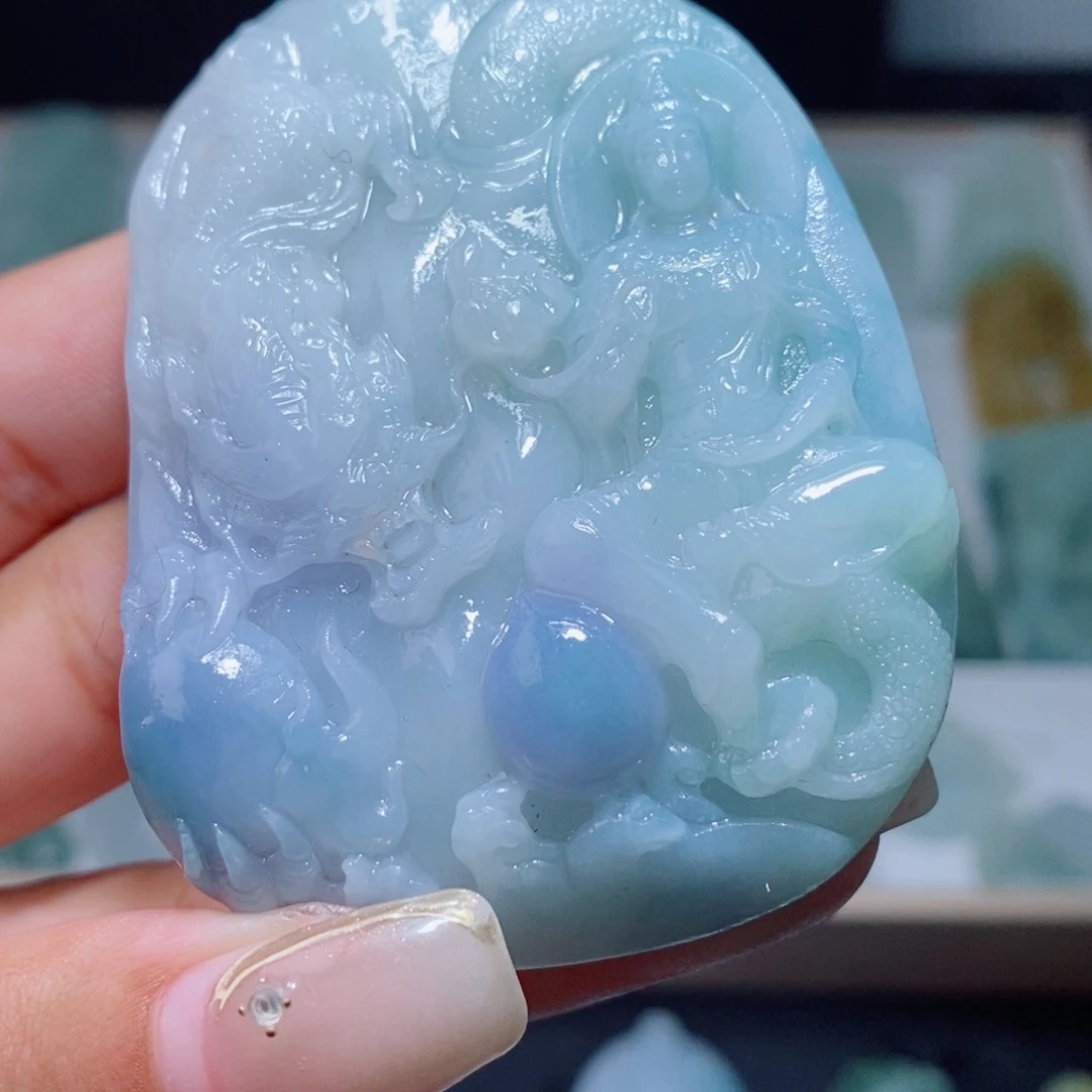 定制翡翠未镶嵌吊坠