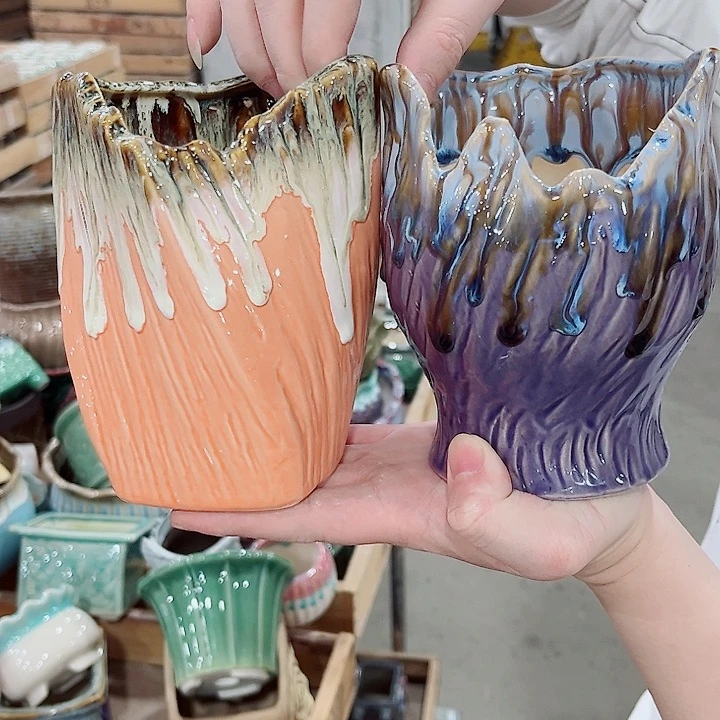 陶瓷陶瓷多肉植物花盆