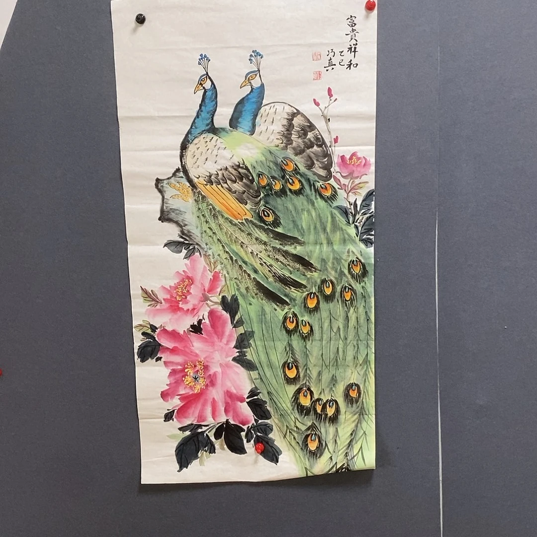 国画石巧真50.100手绘画芯