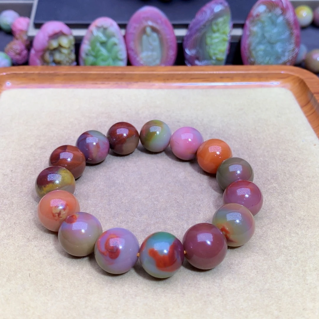 玛瑙未镶嵌手链盐源