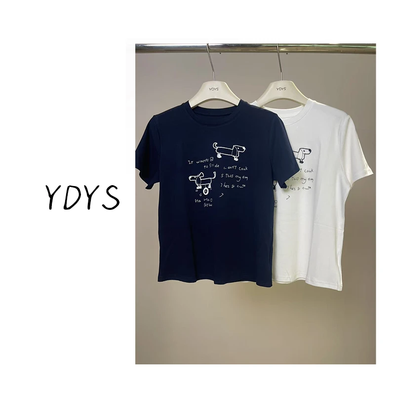 【YDYS】25K00387 2025新款时尚气质小众T恤