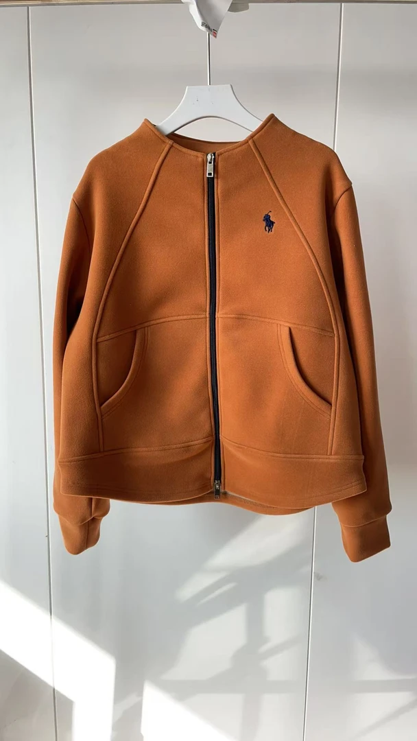 2502韩版加绒开衫羊毛桑蚕丝休闲风时尚短外套气质短款百搭女士