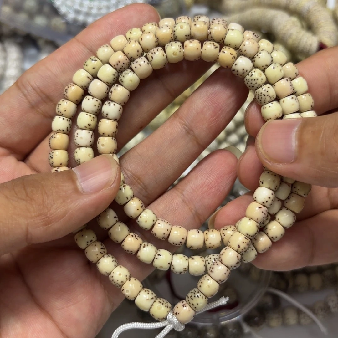 星月菩提手串星月石玉料6*5
