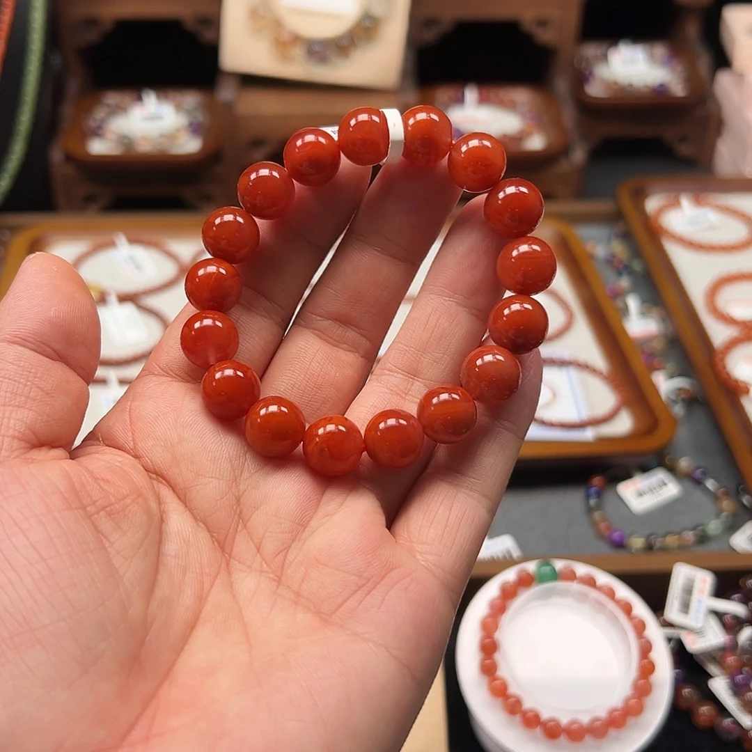 南红玛瑙未镶嵌手链001