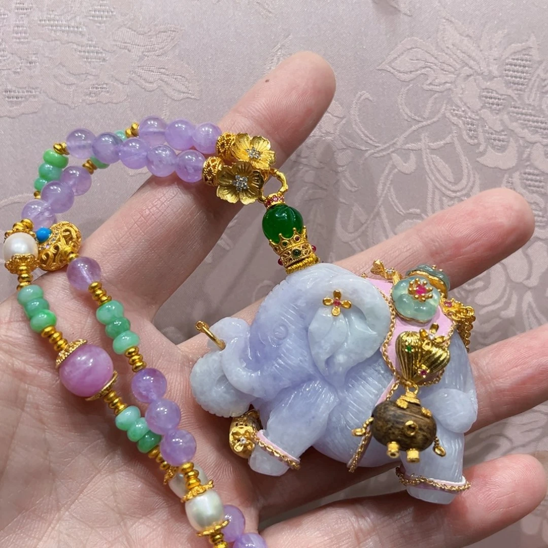 正***翡翠合金吊坠(赠链)国风