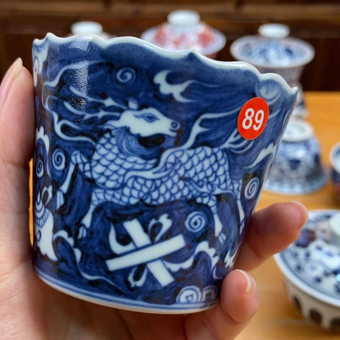 手绘现代茶具非古董