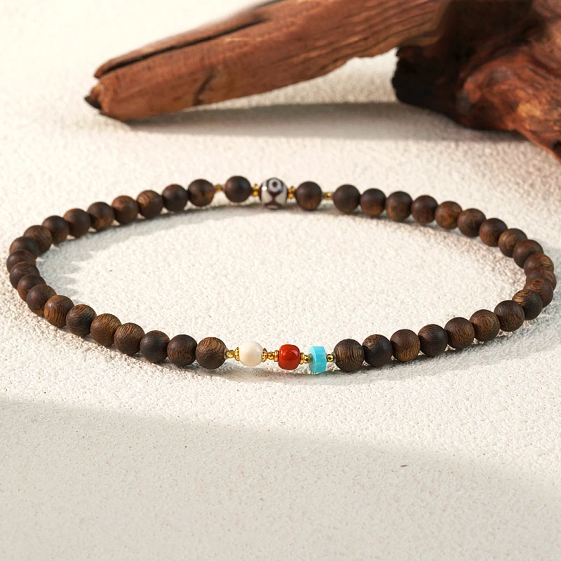 沉香【乘势而上2.0】绿奇楠99沉沉香圆珠手串（天然珠宝多样性发其