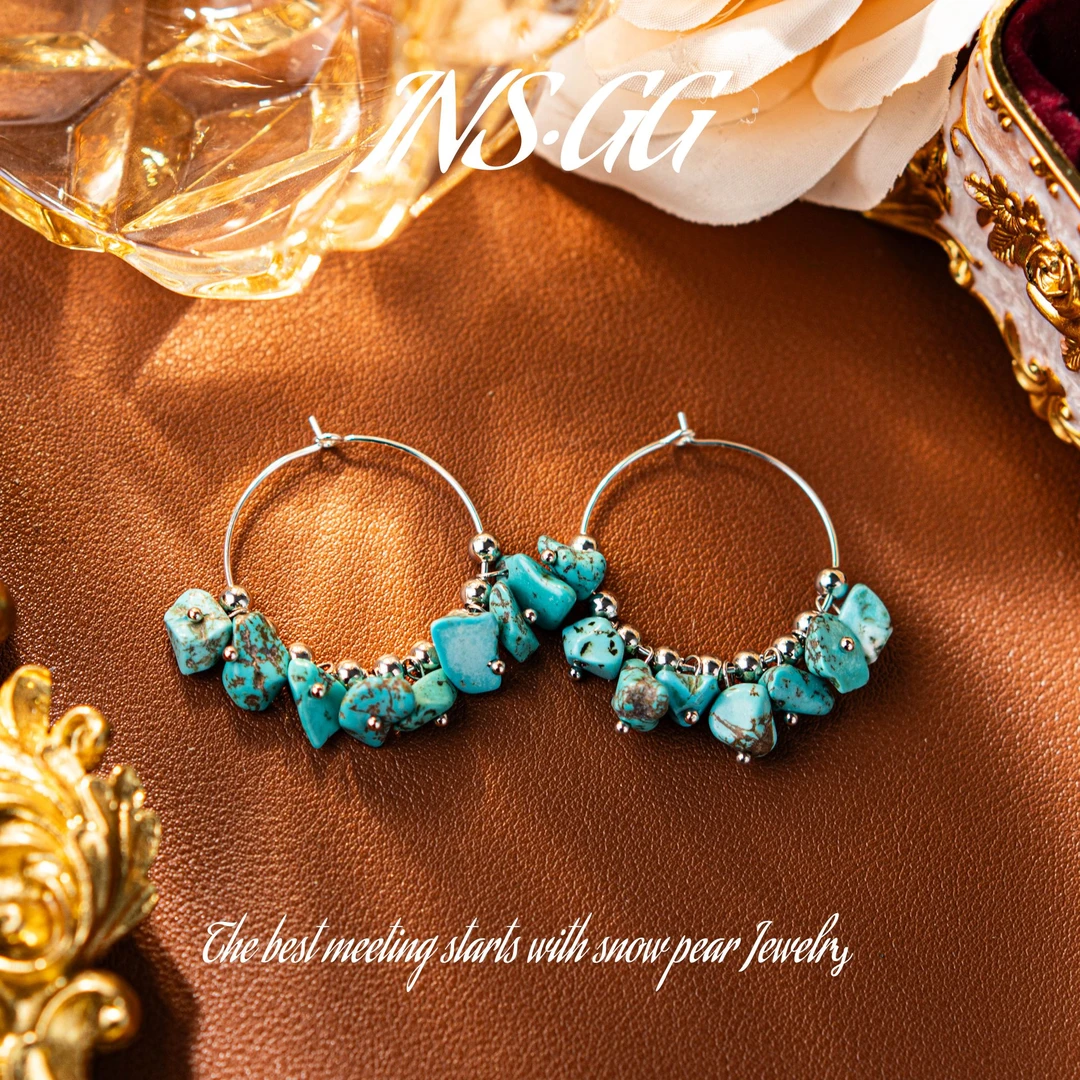 铜合金耳饰 【INS · GG】新款轻奢个性时尚简约精致耳环DE1334