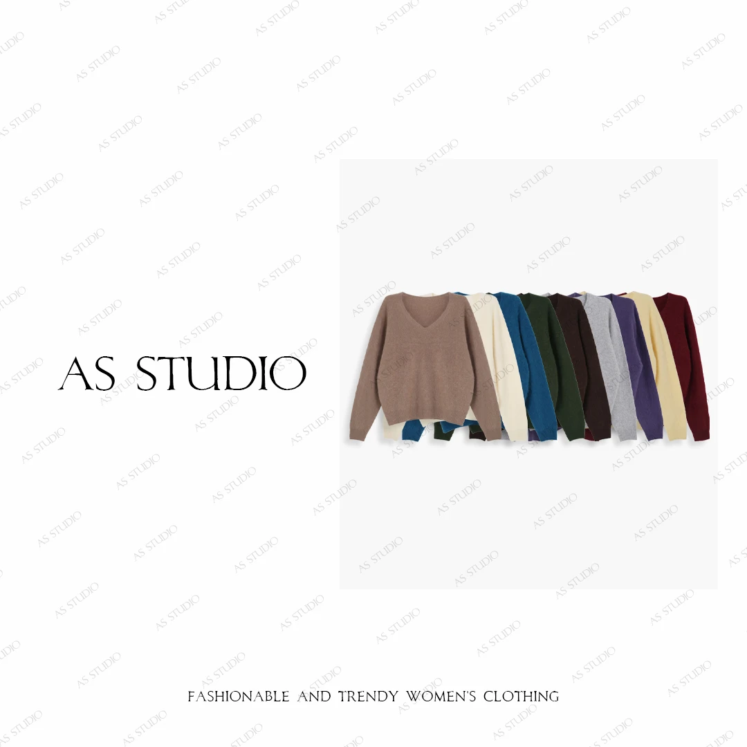 【AS棉花糖】25新奢牌同源羊毛羊绒超柔舒适百搭套头衫AS25QZZ02786