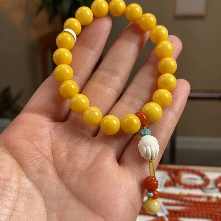 琥珀手链未镶嵌蜜蜡手串9