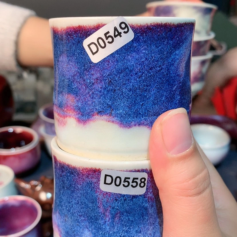 【闪购商品】怡***具钧瓷艺术摆件茶杯工艺品