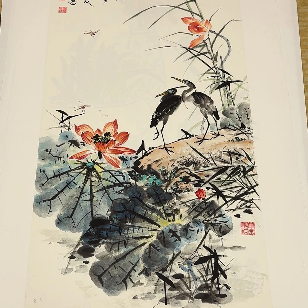 国画三尺写意花鸟一张