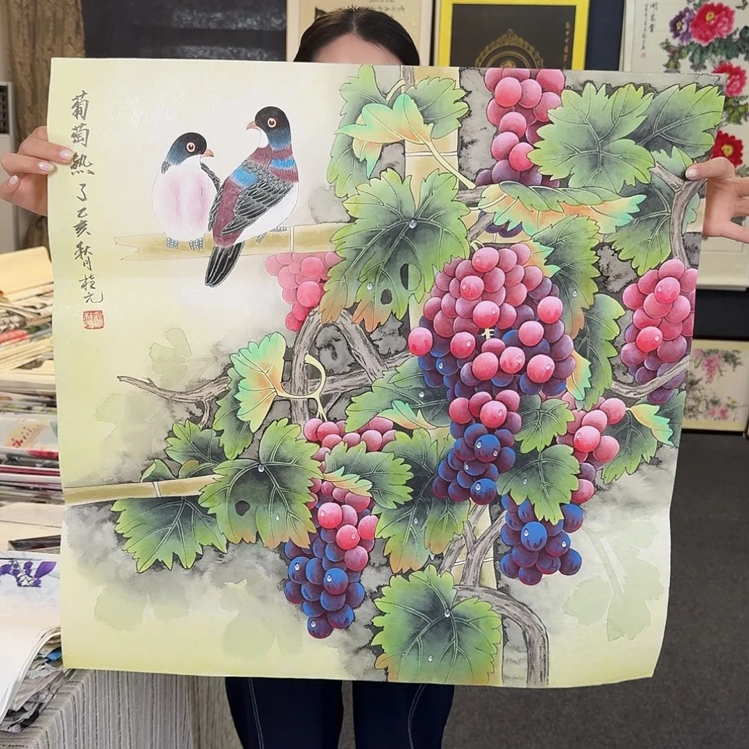 纯手绘字画作品作品