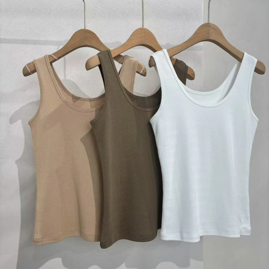 CSY4997 美国客人订单 三色下摆刺绣吊带背心