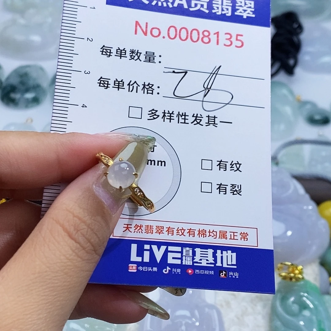 翡翠未镶嵌颈饰8135