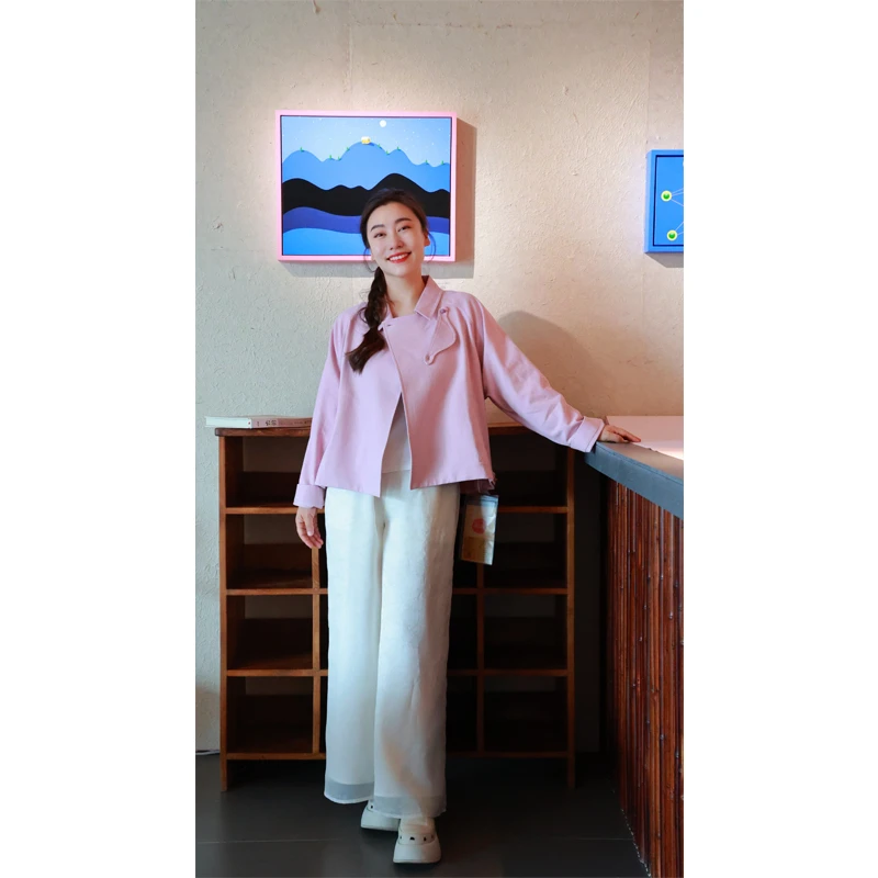 【门店同款】花野·外套（22705124-粉黛）