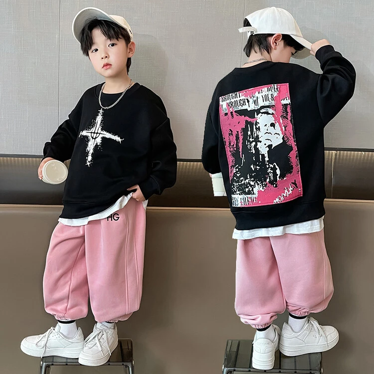 男童卫衣春秋款2025新款儿童装春季男孩韩版休闲打底衫春装洋气潮