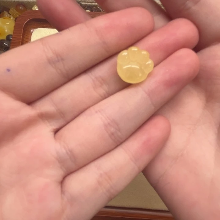 裸石琥珀未镶嵌青*?天然蜜蜡配件