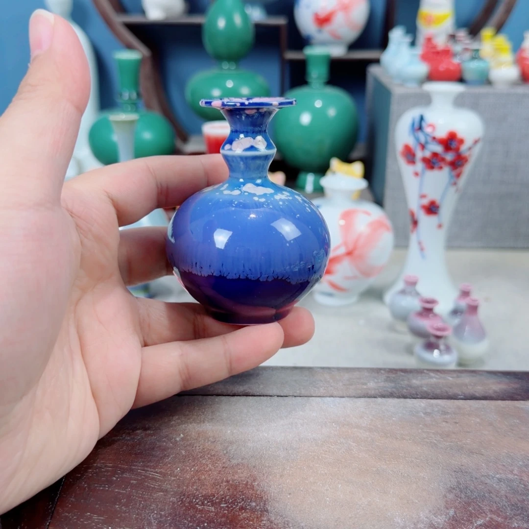 陶瓷手工小花器摆件