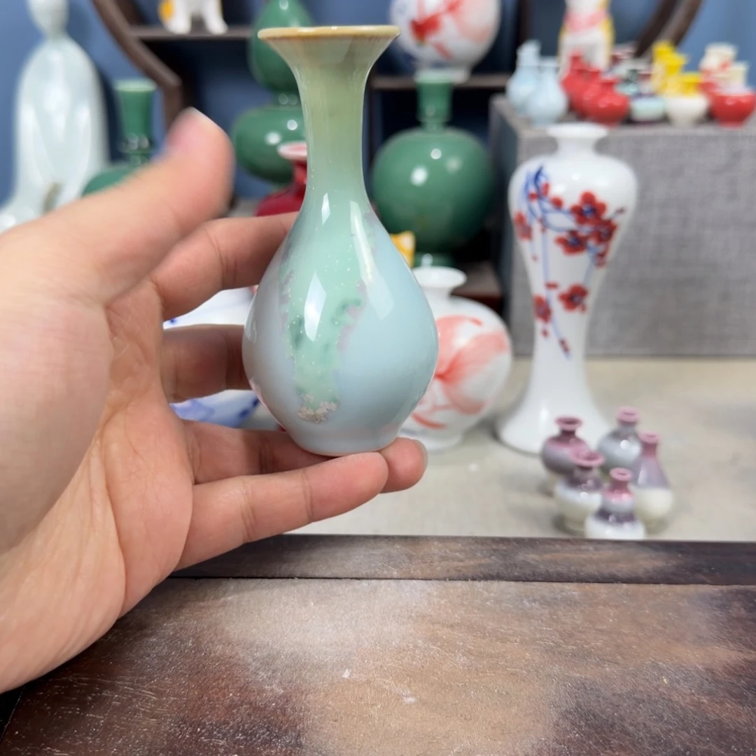 陶瓷手工小花器摆件