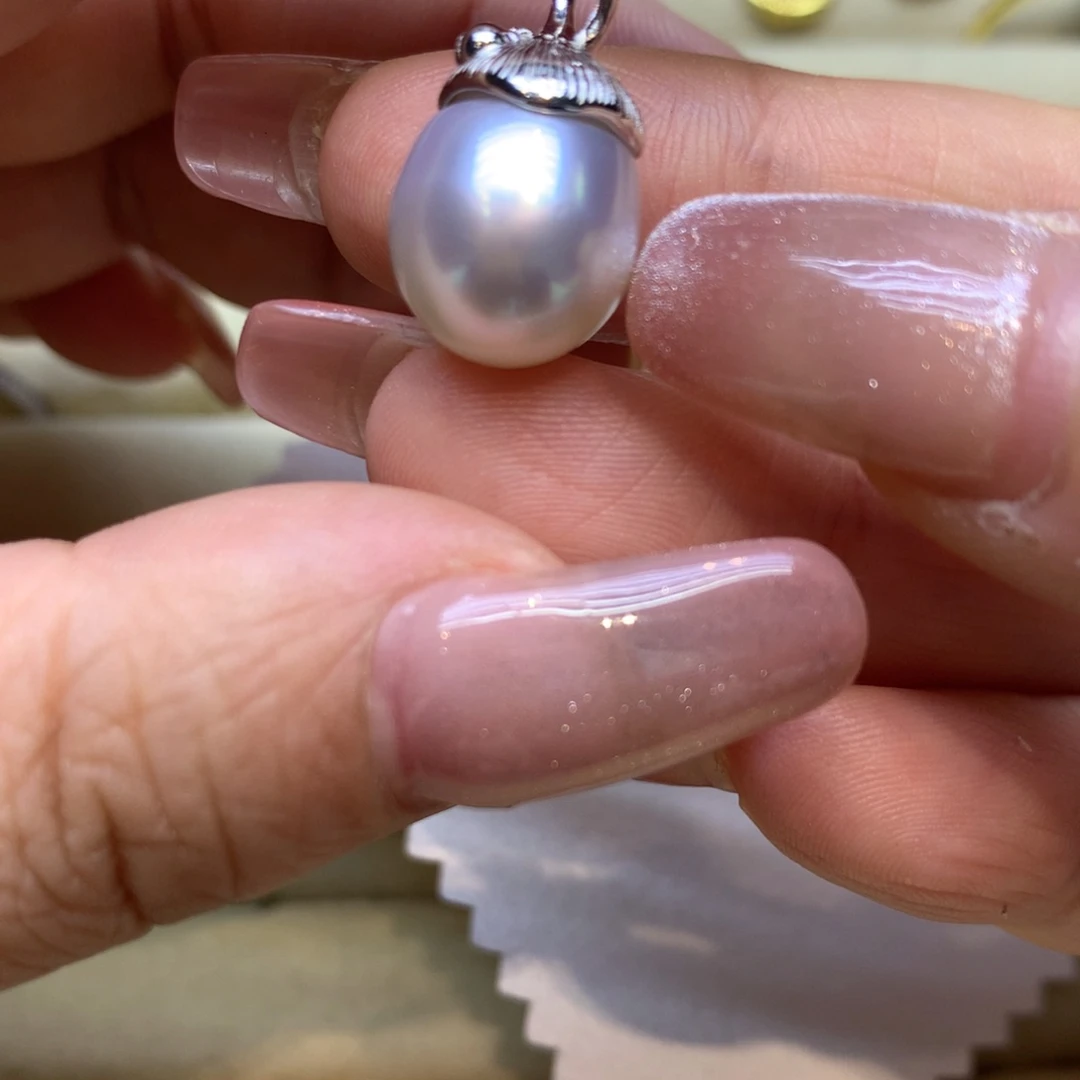 颈饰银S925镶嵌海水珍珠