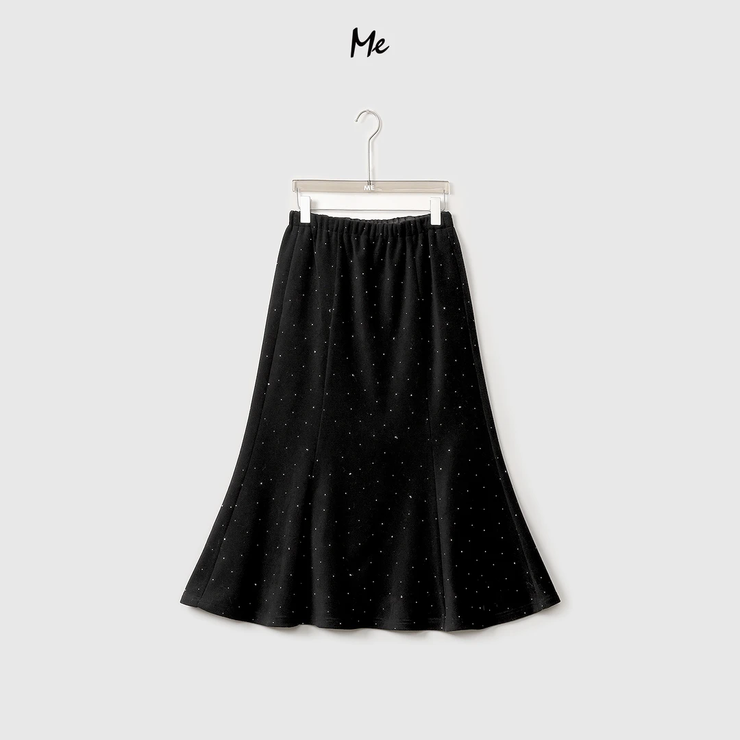 ME【星空鱼尾裙】厚绒内里baby柔锁温保暖高腰显瘦半身裙MEQA5386